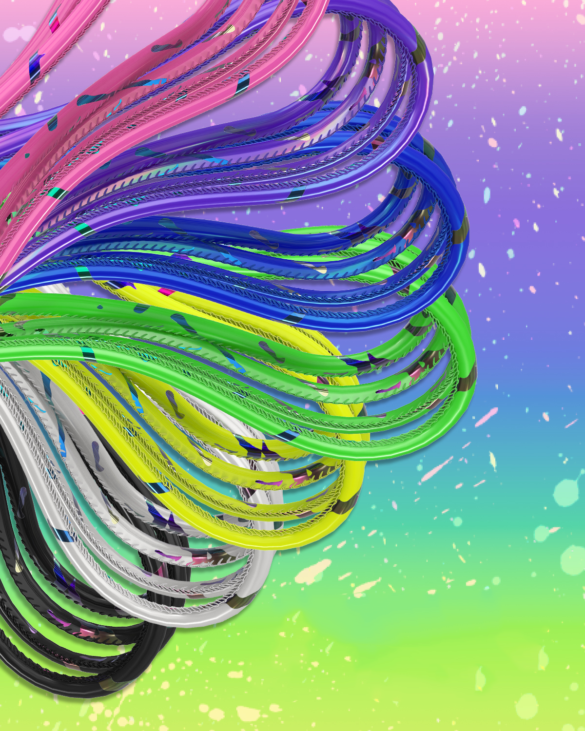 Tangle Free Neon 6 ft Liquipel