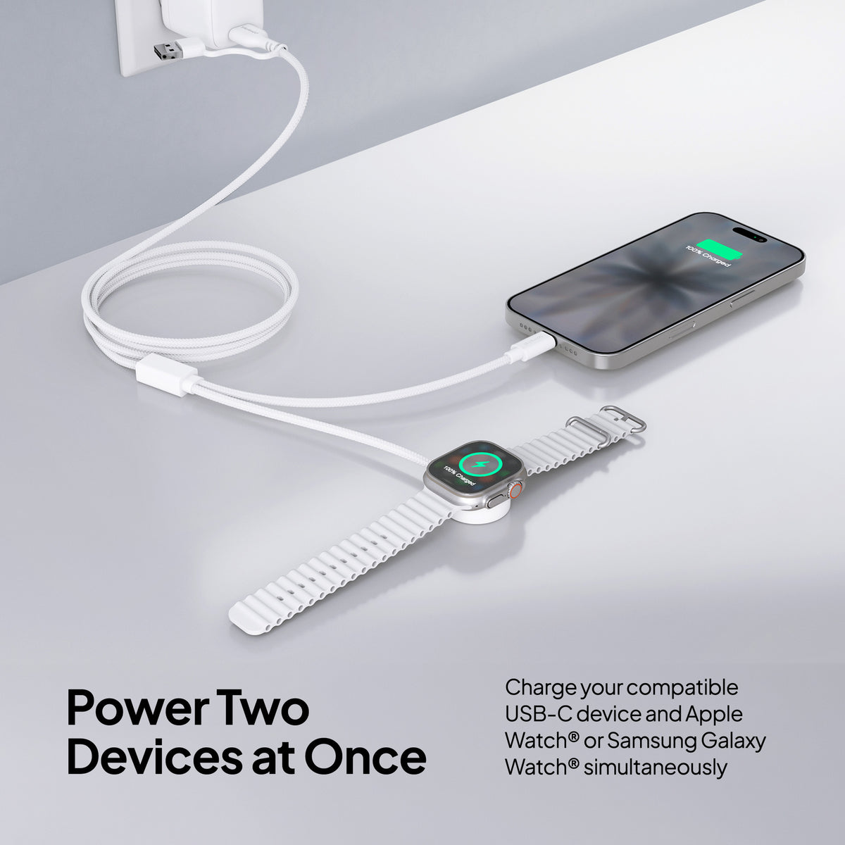 Powertek 2-in-1 Universal Watch Charger