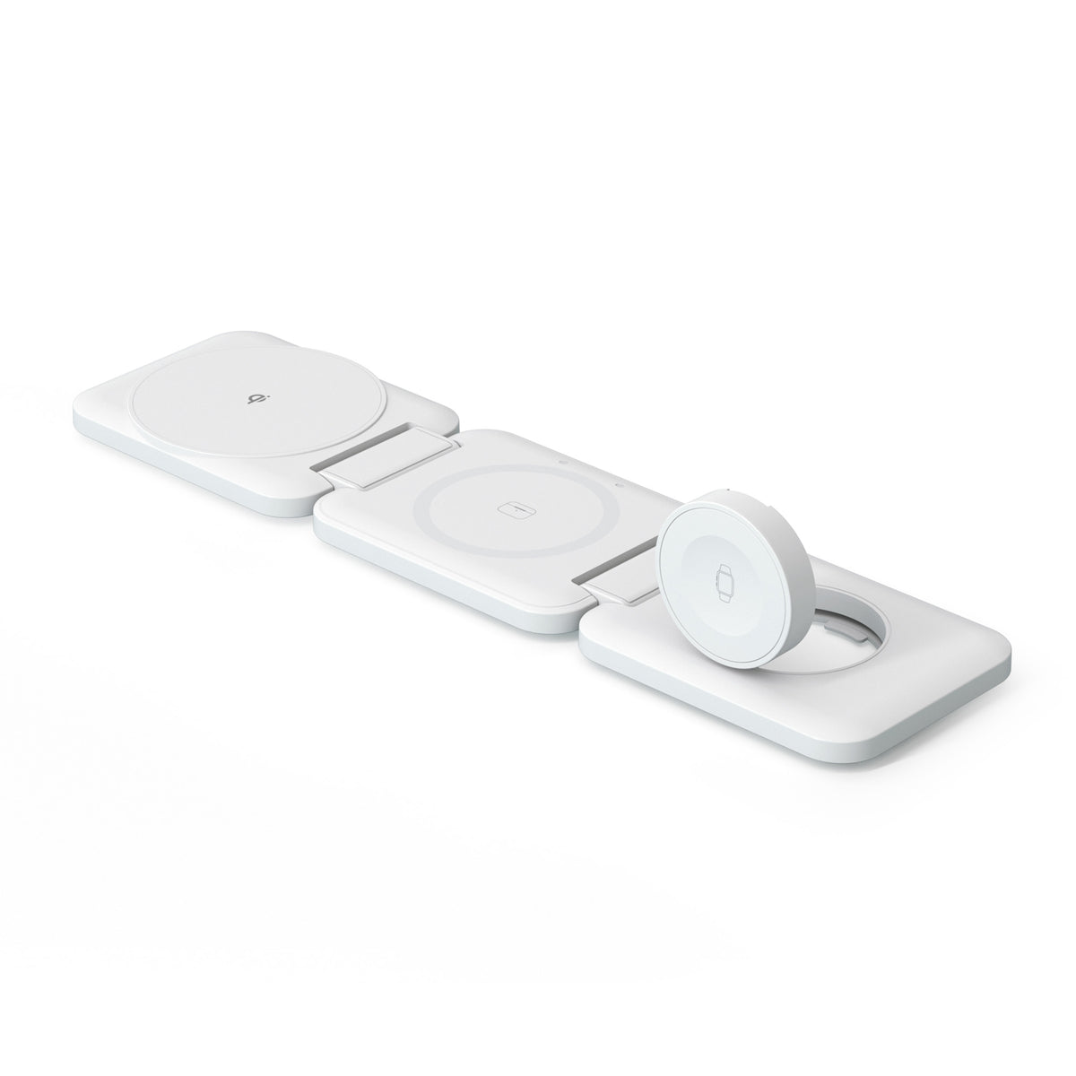 Powertek 3-in-1 Qi1 Tri-Fold Charge Pad