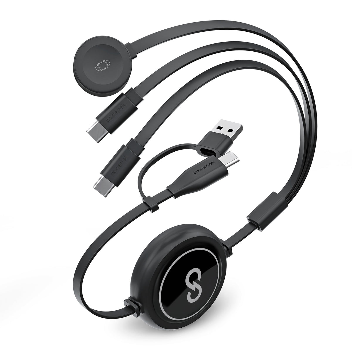 Powertek 3-in-1 Universal Retractable Watch Charger