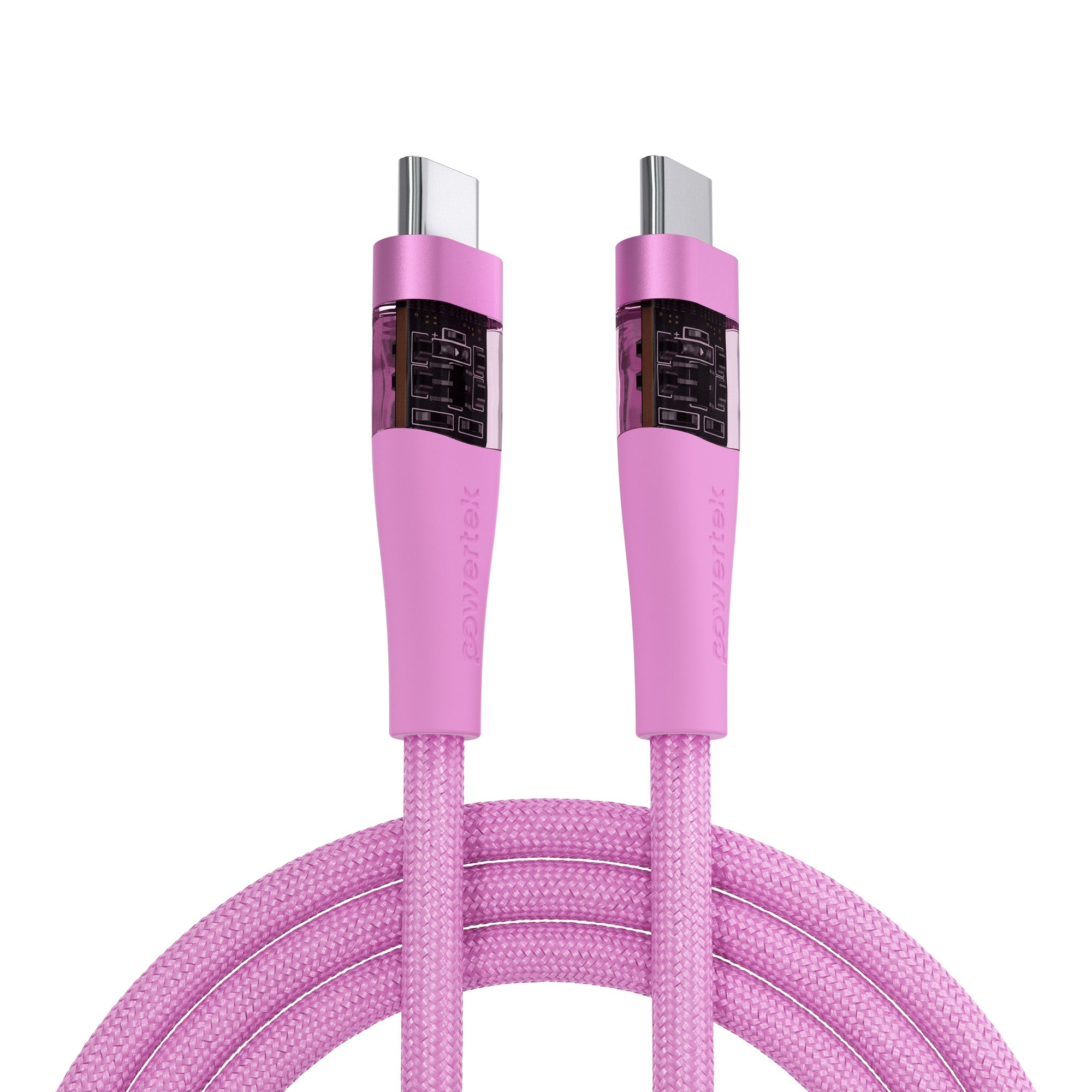 Powertek Cleartek 6ft USB-C to USB-C Charging Cable