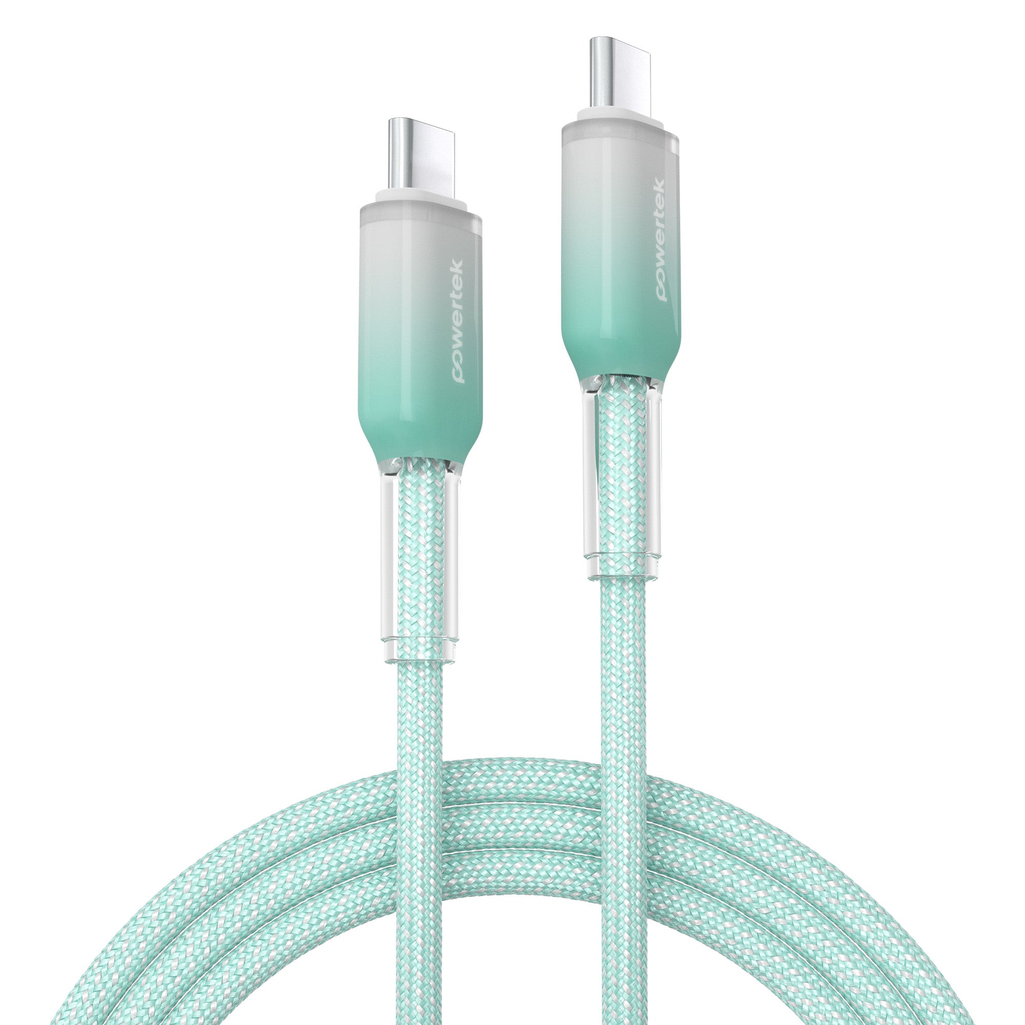 Powertek Frosty 6ft USB-C to USB-C Charging Cable