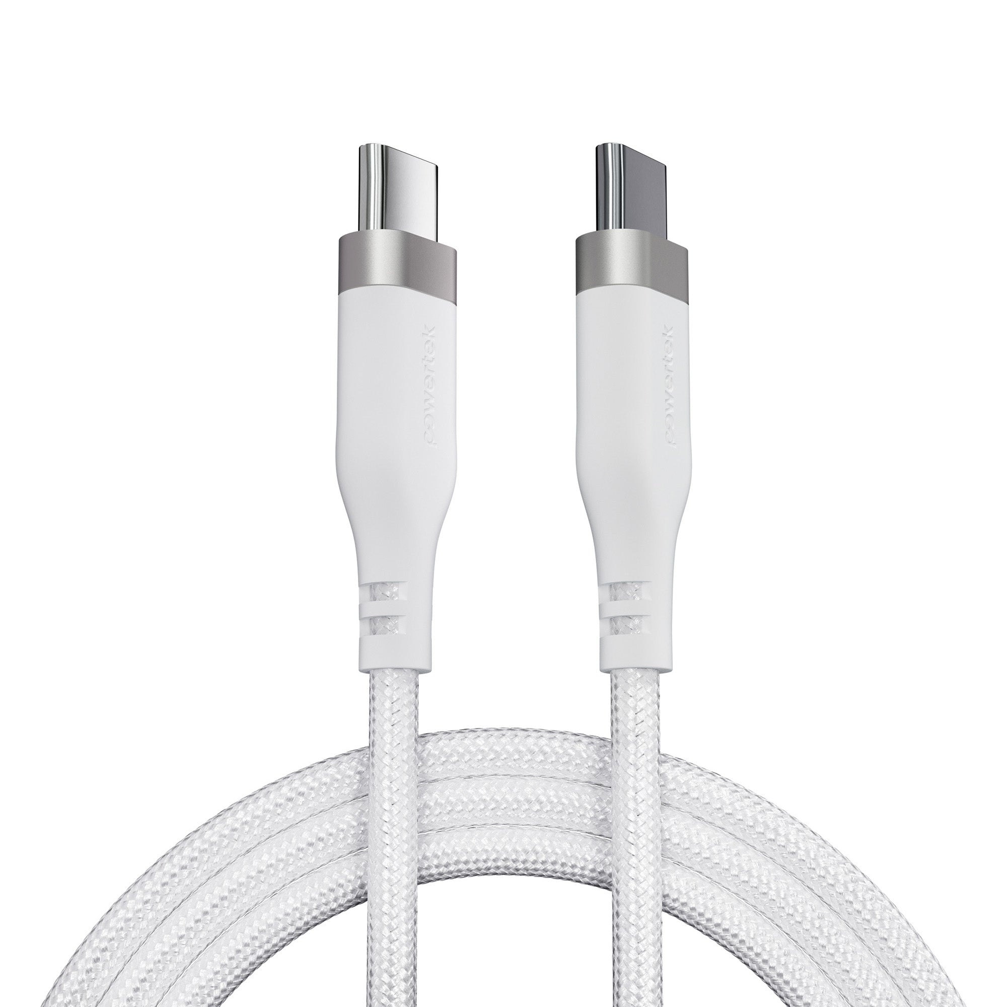 Powertek Premium Braided 6ft USB-C to USB-C Charging Cable