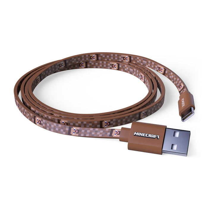 Powertek Minecraft USB-A to USB-C Charging Cable (6ft)
