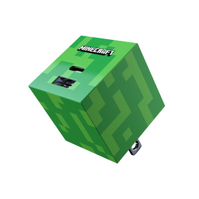Powertek Minecraft Dual USB-A / USB-C Wall Charger